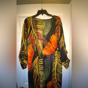 Beautiful Safari print high low blouse